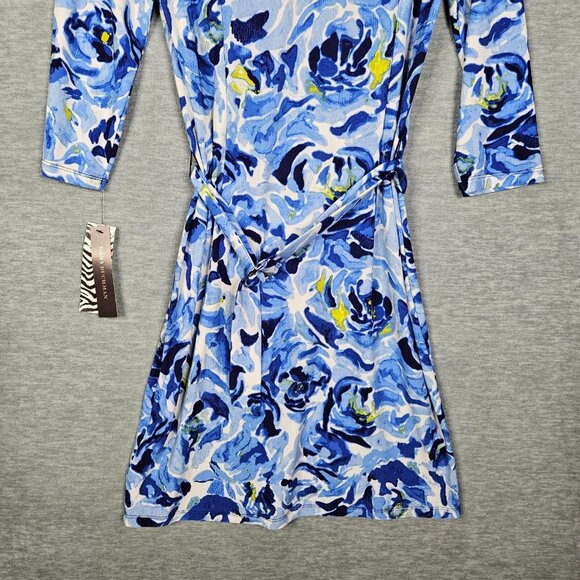 Dana Buchman Women's Stretch Shimmer Wrapped Dress Size XS NEW - Picture 12 of 12